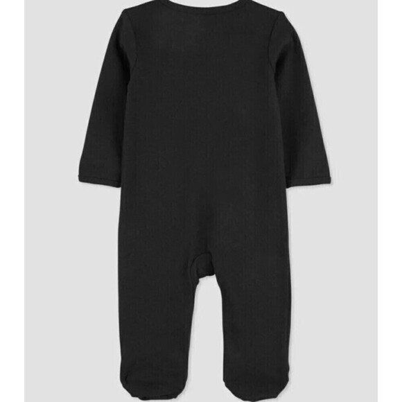 Carters Infant Skeleton Black Footed Pajamas With Matching Hat Newborn Snaps - Picture 3 of 4